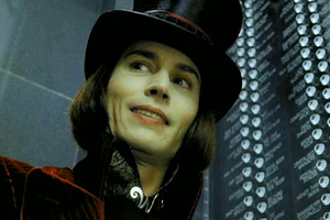 Johnny Depp as Willy Wonka, courtesy Warner Bros.